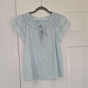 Sam Edelman Light Blue Blouse Sz Xs Nwt